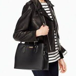 Kate Spade Evangelie Laurel Way  saffiano leather satchel purse